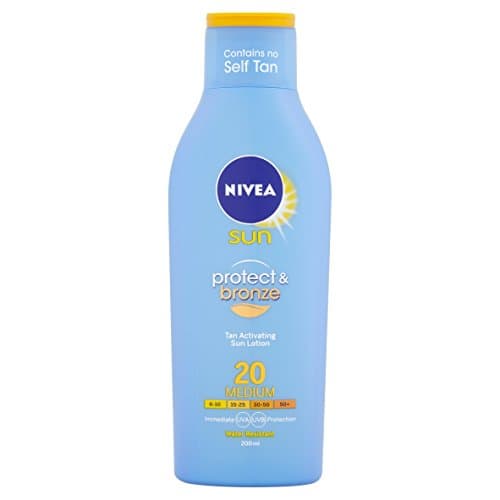 Image of Nivea Sun Protect and Bronze Tan Activating 20 Medium Sun Lotion, 200 ml