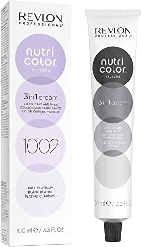 Image of REVLON PROFESSIONAL Nutri Color Filters, Metallic Semi-Permanent Hair Color, 1002 Pale Platinum, 100 ml