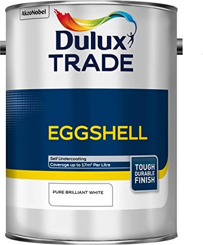 Image of Dulux Trade Eggshell Pure Brilliant White 5L
