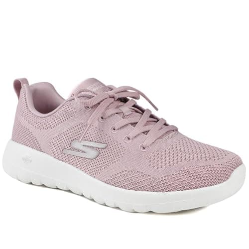 Image of Skechers Air Cooled Lace Up Trainers - Mauve Size 7