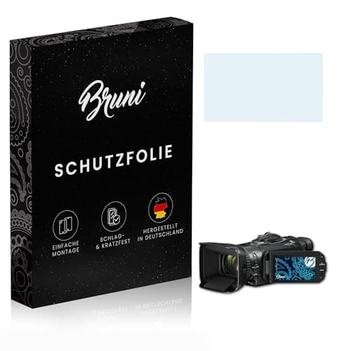 Image of Bruni Screen Protector compatible with Canon Legria GX10 Protector Film, crystal clear Protective Film (2X)