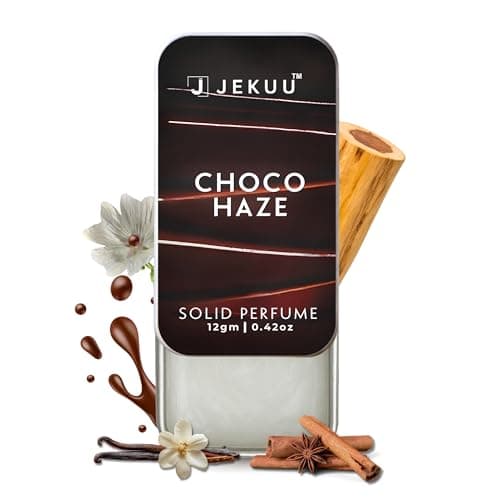 Image of JEKUU Choco Haze Solid Perfume (12g) | Best Gift | Luxury Chocolate Gourmand Fragrance, Milk Chocolate, Caramel & Sandalwood, Alcohol-Free, Travel Size, Pocket Perfume, Long-Lasting
