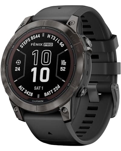 Image of Garmin Fenix 7 Band, gray/Black, 47mm, Pro Sapphire Solar