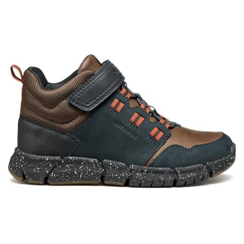 Image of Geox Boys J Flexyper Boy B Abx Ankle Boot, Navy Brown, 2.5 UK