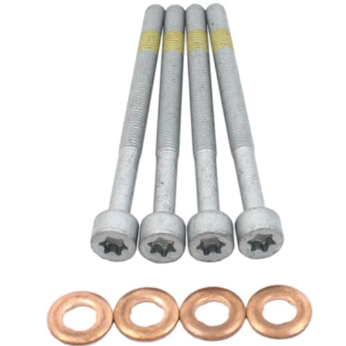Image of BIAREN 4x Diesel Injector Screw Bolt And Washer Seal Kit For Mercedes Benz A-Class B-Class C-Class E-Class S-Class CLK Sprinter Vito Viano A0009902907 A6110170060