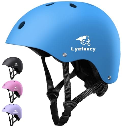 Image of Lyefancy Kids Bike Helmet, Toddler Helmet for 2-13 Years Old Boys Girls, Children Helmet Adjustable Kids Helmet for Cycling, Biking, Scooter, Skating(Blue, S)
