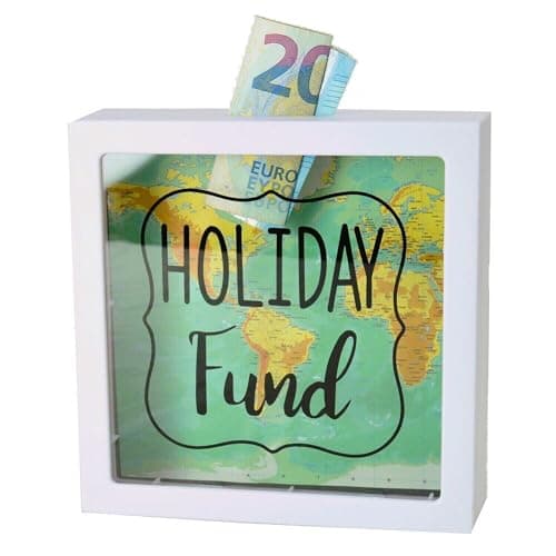 Image of ootb 144315 Holiday Fund Money Box, White, 15 cm
