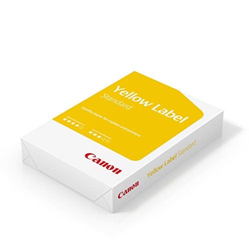 Image of Canon Yellow Label Standard A4 White Printer Paper 80gsm - 1 Ream of 500 Sheets