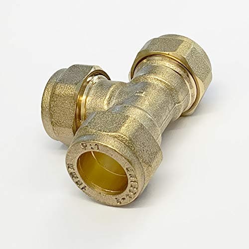 Image of 10mm Equal Tee Compression Heavy Pattern Embrass