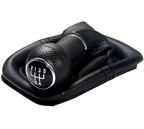 Image of L&P A254 Gear Stick Gaiter Gear Knob 12 mm Compatible with VW Golf 4 IV Box 5 Plug & Play Replacement Part for 1J071113 Black