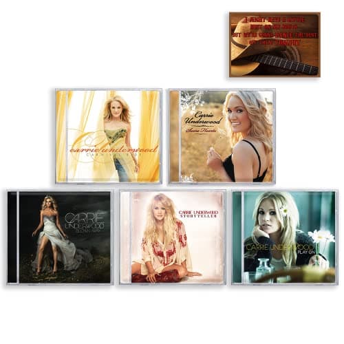 Image of Carrie Underwood Arista Nashville Studio Albums 5 CDs With Bonus Art Card