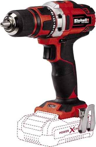 Image of Einhell Drilling Driver Te-Cd 18/40 Li-Solo Power X-Change (Lithium-Ion (Li-Ion, 18 V, Maximum Torque 40 Nm on 21 Levels, Softgrip, Without Battery and Charger)