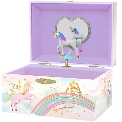 Image of Giggle & Honey® Musical Girls Jewellery Box, Unicorn Gifts for Girls, Unicorn Toys for 4-6