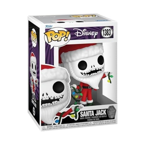 Image of Funko Pop! Disney: the Night Before Christmas 30th - Santa Jack Skellington - Disney: the Nightmare Before Christmas - Collectable Vinyl Figure - Gift Idea - Official Merchandise - Movies Fans