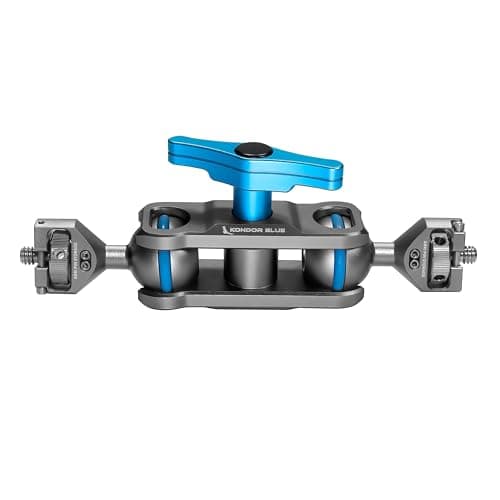 Image of KONDOR BLUE | Cine Magic Arm | 1/4"-20 Mounting Ball Heads, Lightweight, Pro Mounting Solution, Adjustable Tension, Strong & Reliable Articulating Arm | Space Gray