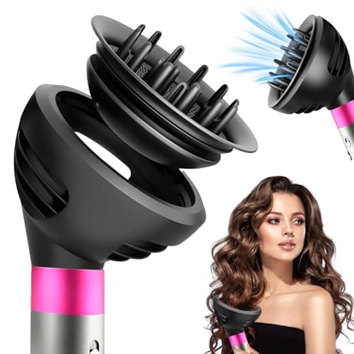 Image of Wave Curl Diffuser for Dyson Airwrap Styler, Upgraded Diffuser Nozzle Attachment for Dyson Airwrap HS01 HS05 HS08, for Wavy, Curly & Coily Hair, Convertible to Hair Dryer, Diffuser Hair Dryer