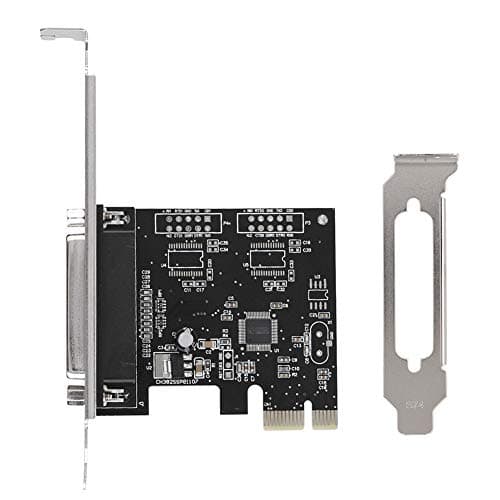 Image of PCIE to Parallel Port Card, Print Port LPT PCI-E LPT Printer Card Adapter DB25, for Windows, MAC and Linux. Suitable for Printers, Programmers, Scanners, etc.