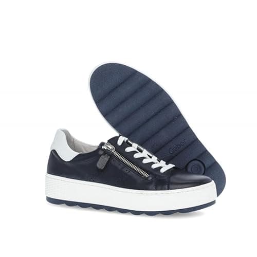 Image of Gabor Women's Low-Top Trainers, Women's Low Shoes, Midnight White 66, 5 UK