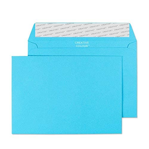 Image of Blake Creative Colour C6 114 x 162 mm 120 gsm Peel & Seal Wallet Envelopes (15109) Cocktail Blue - Pack of 25