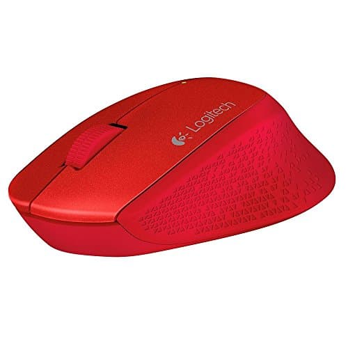 Image of Logitech Wireless Optical Mouse with Curved Design and Extended Power M280(Red)