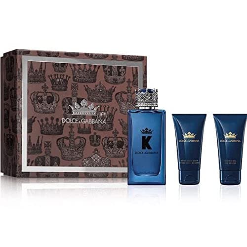 Image of Dolce & Gabbana K 3 Piece Gift Set: Eau De Parfum 100ml - Aftershave Balm 50ml - Shower Gel 50ml, 6.6 fluid_ounces