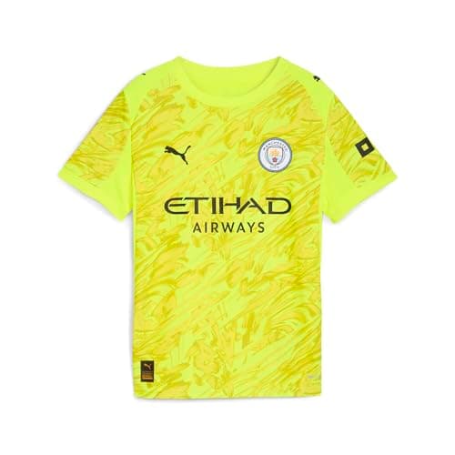 Image of PUMA Kids Manchester City FC 2025/26 Goalkeeper Jersey - Yellow - Size: 15/16 Years
