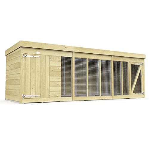 Image of Total Sheds 12ft x 4ft Dog Kennel Fast & Free 5-7 Day Delivery