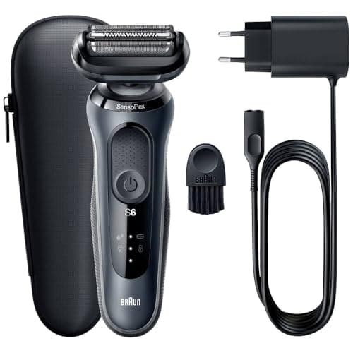Image of Braun Electric Razor for Men, Series 6 61N1000S SensoFlex Electric Shaver, Rechargeable, Wet & Dry Foil Shaver with Travel Case, Waterproof, Advanced German Engineering, 5 min Quick Charge