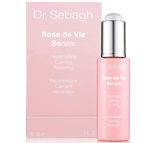 Image of Dr Sebagh Rose de Vie Serum (30 ml) - Award-Winning Nourishing Anti-Aging Formula - Use with Dry, Mature, or Sensitive Skin - Designed to Soothe Redness & Irritation - Regenerating & Invigorating