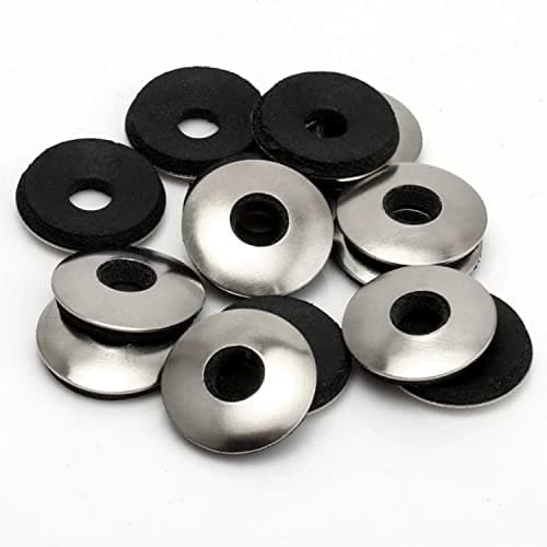 Image of TERF® M5 (5mm) X 16mm X 2.8mm Bonded Sealing Washers Galvanised Steel EPDM Neoprene Rubber Bonded Gasket Washers Silo Washer Size 5.0mm ID X 16mm OD X 2.8mm Thickness - Pack of 20