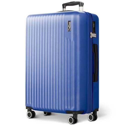 Image of LUGG 32inch Vacay Suitcase ABS Luggage with TSA Indent Lock, Aluminium Trolley Handle, 360° Spinner Wheels, Water-Resistant & Durable Material - Airline Compatible (86 x 31 x 58cm)