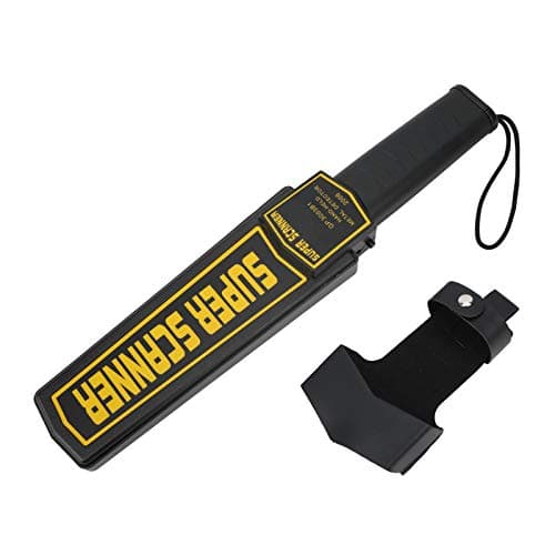 Image of Metal Detector Wand, Portable Hand Held Metal Detector Body Scanner, Pinpointers for Metal Detecting, Security Scanner Wand for Airport Stations Examination Rooms