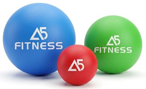 Image of Lacrosse Massage Ball for Muscle Relief – 3 Sizes (3cm, 5cm, 6.3cm) for Yoga, Rehab, Deep Tissue & Trigger Point Massage, Myofascial Release, Plantar Fasciitis - Sore Muscle Recovery