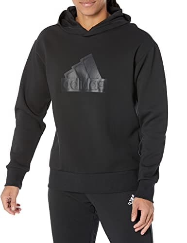Image of adidas Men's Future Icon Badge of Sport Hoodie, Black/Black, 4XL