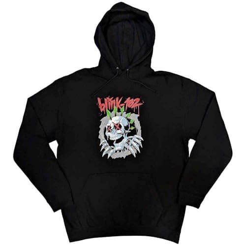 Image of Blink-182 Six Arrow Skull Pullover Hoodie, Black, S