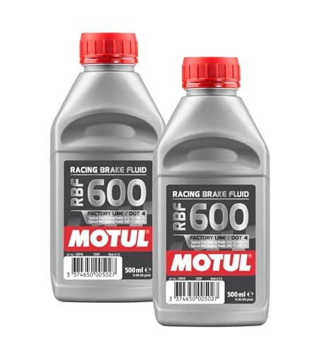 Image of WOL DOT 4 Brake Fluid Motul 100948 Brake Fluid Factory Line RBF600 500ML - Fully Synthetic Brake Oil Dot (2 Units)