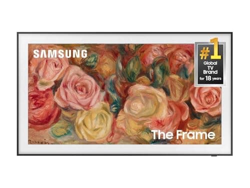 Image of Samsung 43-Inch Class QLED 4K LS03D The Frame Series Quantum HDR Smart TV w/Dolby Atmos, Art Mode, Anti-Reflection, Customizable Frame, Slim Fit Wall Mount with Alexa Built-in (QN43LS03D, 2024 Model)