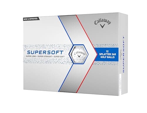 Image of Callaway Golf Supersoft Golf Ball 2023 Blue Splatter Hybrid