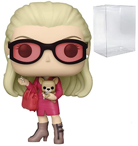 Image of POP Legally Blonde - Elle Woods with Bruiser Funko Vinyl Figure (Bundled with Compatible Pop Box Protector Case), Multicolor, 3.75 inches