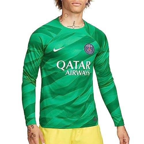 Image of NIKE PSG Paris Saint-Germain Season 2023/2024 Official Home Stadium Goalkeeper Men's Nike T-Shirt M