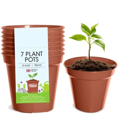 Image of Whitefurze G04013 10cm Garden Pot - Terracotta (Set of 7)