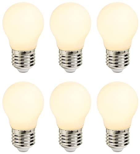 Image of Nordlux Smart G45 Mini Globe Frosted LED Light Bulb, Dimmable, E27, 4.7W, 560 Lumens, Tuneable White 2200K-6500K, Alexa and Google with Separate Hub - 6 Pack