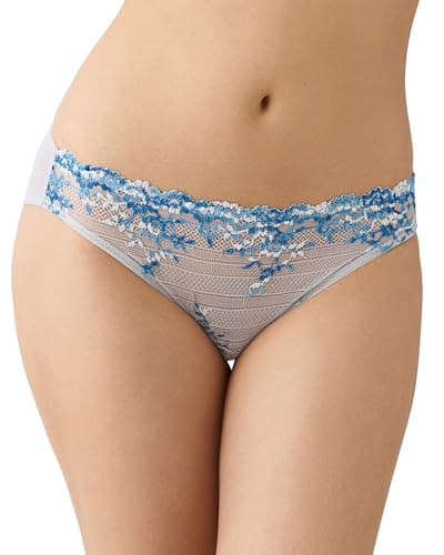 Image of Wacoal Women's Embrace Lace Bikini Panty, Micro Chip Multi, M