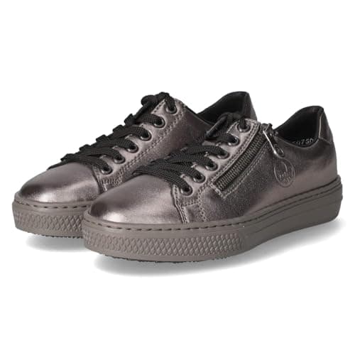 Image of Rieker Newark Women's Trainers, Silver Platinum, 6 UK