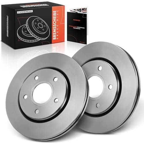 Image of Frankberg Brake Disc Set incl. 2x Discs Front Vented Ø302mm Compatible with Freemont 345 Journey Grand Voyager V RT Routan Caravan Replace# K68032944AB
