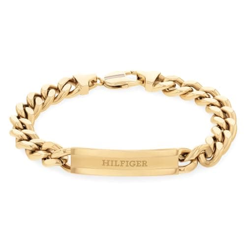 Image of Tommy Hilfiger Jewelry Men's Chain Bracelet in Yellow Gold - 2790580