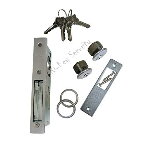 Image of Storefront Door Mortise Lock Bolt Deadbolt with 2 Cylinders Adams Rite Cam 4 Key