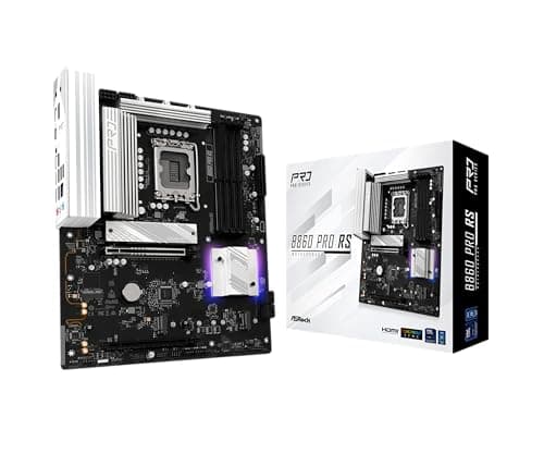 Image of ASRock B860 Pro RS Intel Core Ultra DDR5 8666MHz 256GB M.2 LGA1851 ATX SATA3 6.0Gbps PCIe 5.0 BIOS Flashback Motherboard