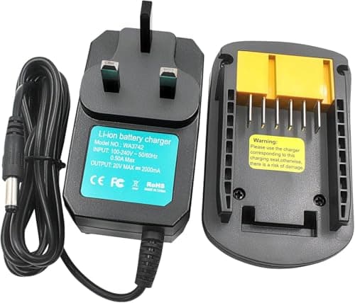 Image of For Worx Battery Charger – 18V/20V 2A Li-ion for WA3520/WA3525/WA3578/WA3575 & All 20V 6PIN Models | Compatible with Worx Li-ion Batteries | Safe & Reliable | Not for Old 4-pin Models