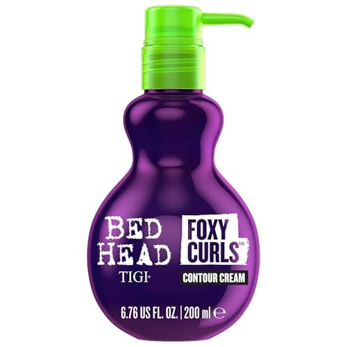 Image of Bed Head by TIGI Foxy Curls Hair Cream – Anti-Frizz Styling Cream for Bounce and Waves, Lightweight Curl Defining, Hydrating, Frizz-Control Hair Smoothing Treatment for Natural Wavy and Curly Hair